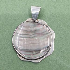 Sterling Silver and Mother of Pearl Pendant - NWOT
